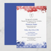 Militaire echtgenoot Patriotic Red Blue Kaart (Voorkant / Achterkant)