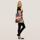 Militaire echtgenoot tote bag (Op model)