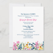 Militaire echtgenoot Welkom Floral downloaden Kaart (Voorkant)