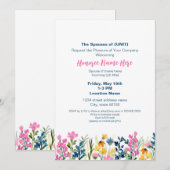 Militaire echtgenoot Welkom Floral downloaden Kaart (Voorkant / Achterkant)