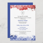 Militaire echtgenoot Welkom Patriotic Red Blue Kaart (Voorkant / Achterkant)