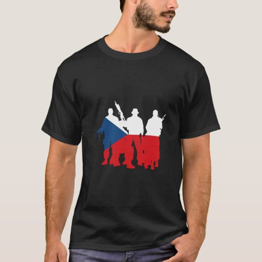 Militaire eenheden Tsjechië T-shirt (Voorkant)