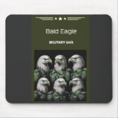 militaire eenheid van de Bald Eagle Muismat (Voorkant)