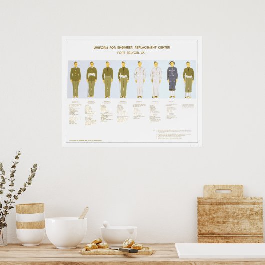 Militaire Eenvormige Keuze 1942 PWA Poster (Keuken)