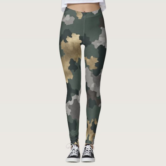 Militaire esthetiek leggings (Voorkant)