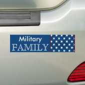 Militaire FAMILIE Patriotic Pride Bumpersticker (Op auto)