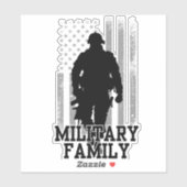 Militaire familie sticker (Vel)