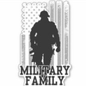 Militaire familie sticker (Voorkant)