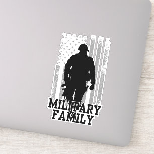 Militaire familie sticker