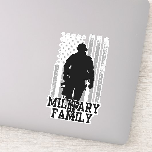 Militaire familie sticker (Detail)