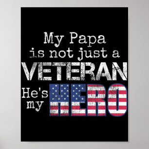 Militaire familie veteraan steun mijn papa is vete poster