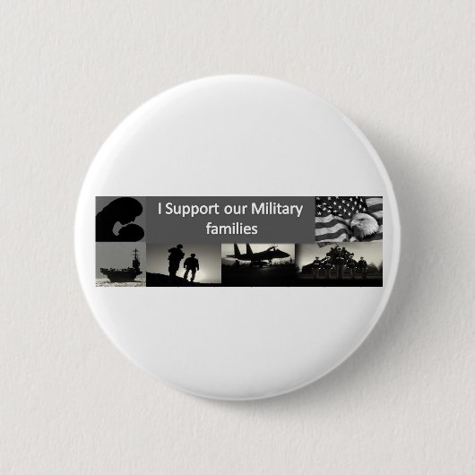 Militaire families ronde button 5,7 cm (Voorkant)