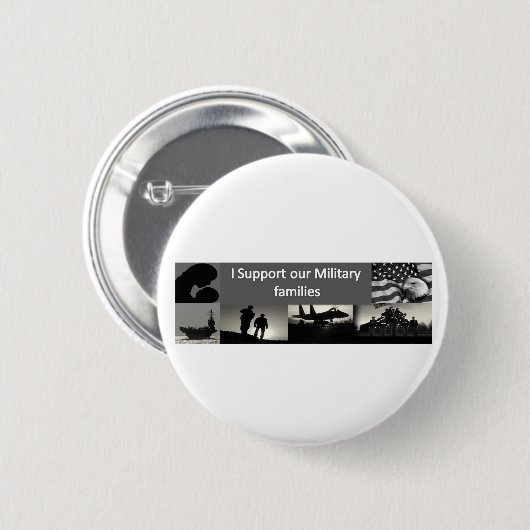 Militaire families ronde button 5,7 cm (Voorkant /achterkant)