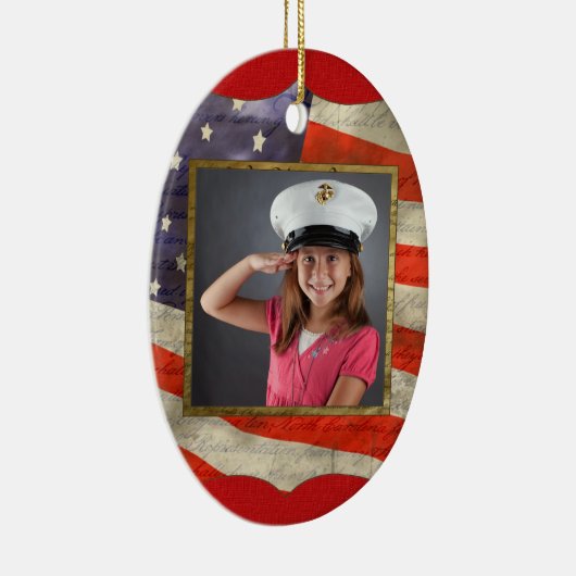 Militaire foto keramisch ornament (Rechts)