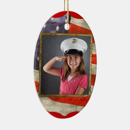 Militaire foto keramisch ornament (Rechts)