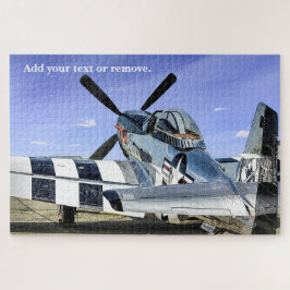 Militaire foto van een P-51-mosteranggevechtsvlieg Legpuzzel