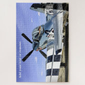 Militaire foto van een P-51-mosteranggevechtsvlieg Legpuzzel (Verticaal)