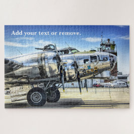 Militaire foto van een vliegtuig van het type B-17 Legpuzzel