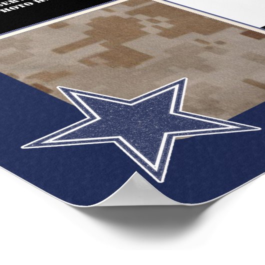 Militaire fotocollage poster (Hoek)