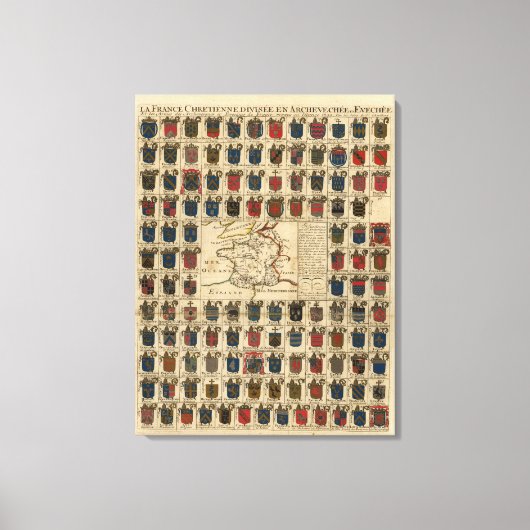 Militaire Frankrijk Canvas Afdruk (Voorkant)