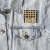 Militaire Frankrijk Vierkante Button 5,1 Cm (In situ)