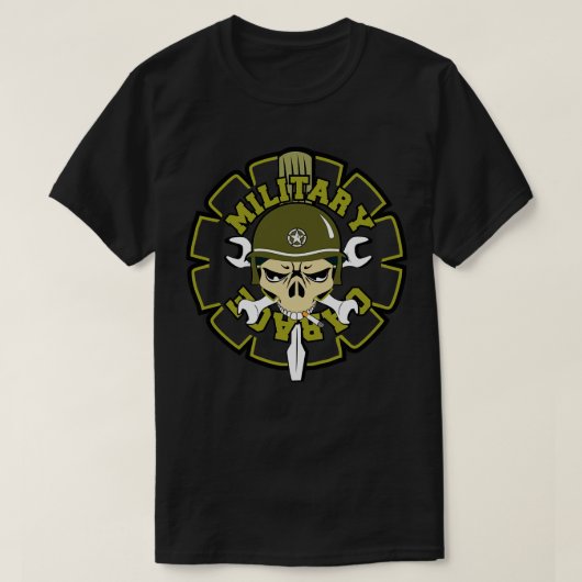 Militaire garage 1 t-shirt (Design voorkant)