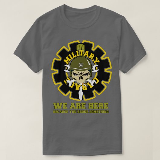 Militaire garage t-shirt (Design voorkant)