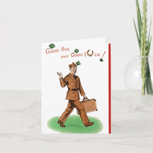 Militaire Gefeliciteerd Leger Indienstneming Kaart (Voorkant)