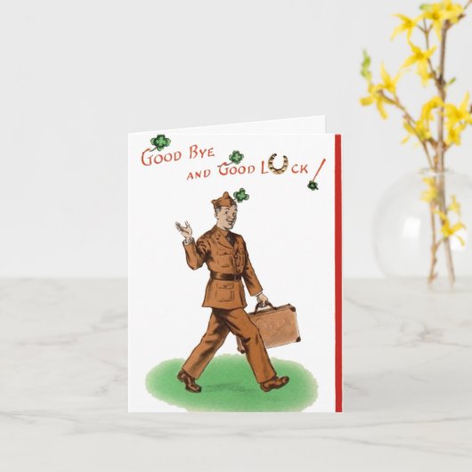 Militaire Gefeliciteerd Leger Indienstneming Kaart (Gele Bloem)