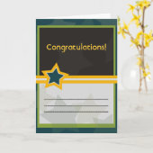 Militaire gelukwensenkaart (voeg jouw tekst toe) kaart (Gele Bloem)