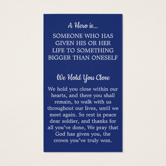 Militaire Gestallen Soldaat-Amerikaanse Kaart van (Achterkant)