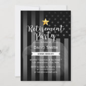 Militaire Gold Star Bald Eagle US Flag Retirement Kaart (Voorkant)
