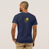 Militaire Gold Star-Vliegtuig Moderne luchtmacht T-shirt (Achterkant volledig)