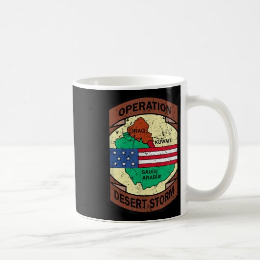 Militaire Golfoorlog Operation Desert Storm USA Koffiemok (Rechts)
