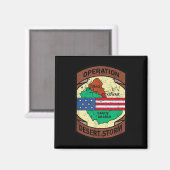 Militaire Golfoorlog Operation Desert Storm USA Magneet (Voorkant / Achterkant)