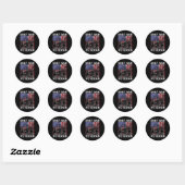 Militaire Golfoorlog veteraan VS Ronde Sticker (Vel)