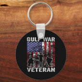 Militaire Golfoorlog veteraan VS Sleutelhanger (Voorkant)