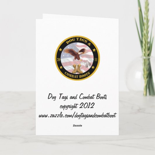 Militaire Gouden Ster Moeder Vakantie Zegeningen K Feestdagen Kaart (Achterkant)