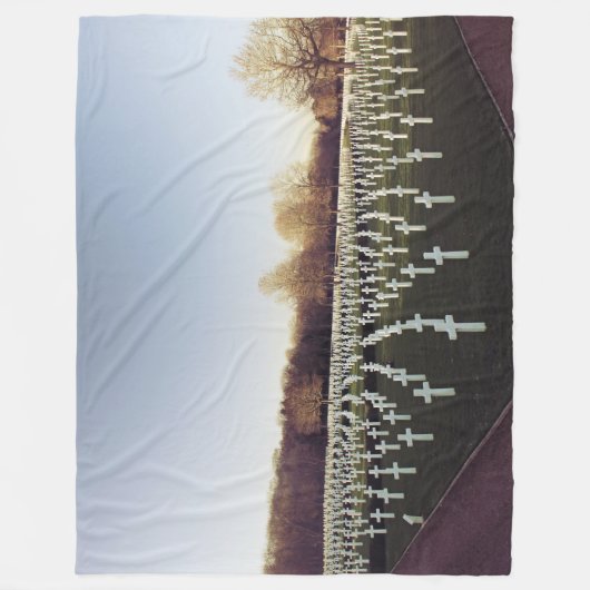 MILITAIRE GRAVEN FLEECE DEKEN (Voorkant)