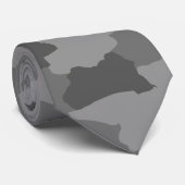 Militaire grijze camouflage stropdas (Opgerold)