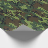 Militaire Groene Camo Cadeaupapier (Hoek)