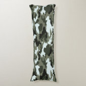 Militaire Groene Camo Lichaamskussen (Voorkant Verticaal)