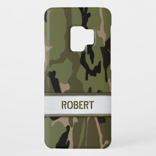 Militaire Groene Camo Name Sjabloon Case-Mate Samsung Galaxy S9 Hoesje