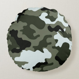 Militaire Groene Camo Rond Kussen