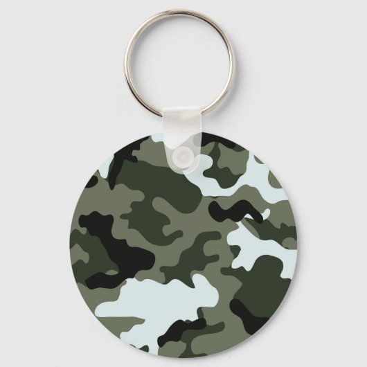 Militaire Groene Camo-Sleutelhanger Sleutelhanger (Voorkant)