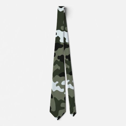 Militaire Groene Camo-Stropdas Stropdas (Voorkant)
