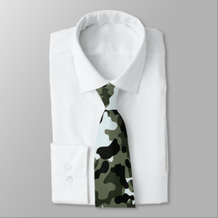 Militaire Groene Camo-Stropdas Stropdas