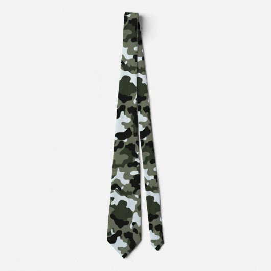 Militaire Groene Camo-Stropdas Stropdas (Voorkant)