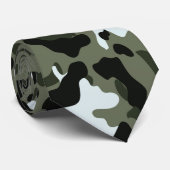 Militaire Groene Camo-Stropdas Stropdas (Opgerold)