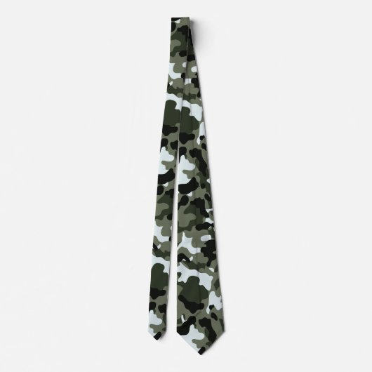 Militaire Groene Camo-Stropdas Stropdas (Achterkant)
